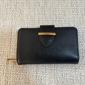 NWOT Black Fossil Wallet